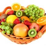 Fresh fruit in the basket